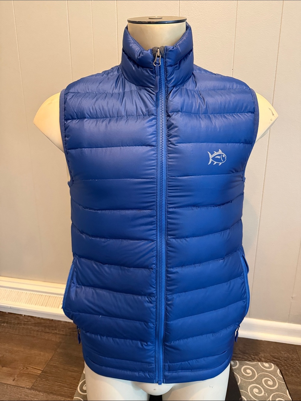 Southern Tide Men’s XS Royal Blue Quilted Puffer Vest
